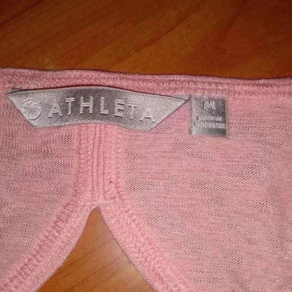 Athleta Womens Tank Top Shirt Sz M Breezy cut out sleeveless athletic - Picture 6 of 7